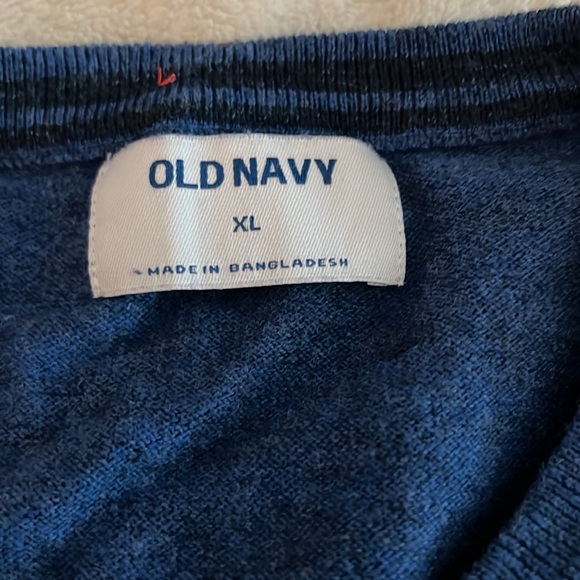 Men's blue Vneck XL sweater - Picture 2 of 2